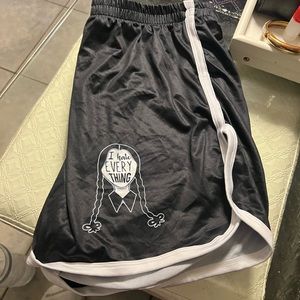 Wednesday Addams Crop Top T-shirt The Addams Family Shorts and top set